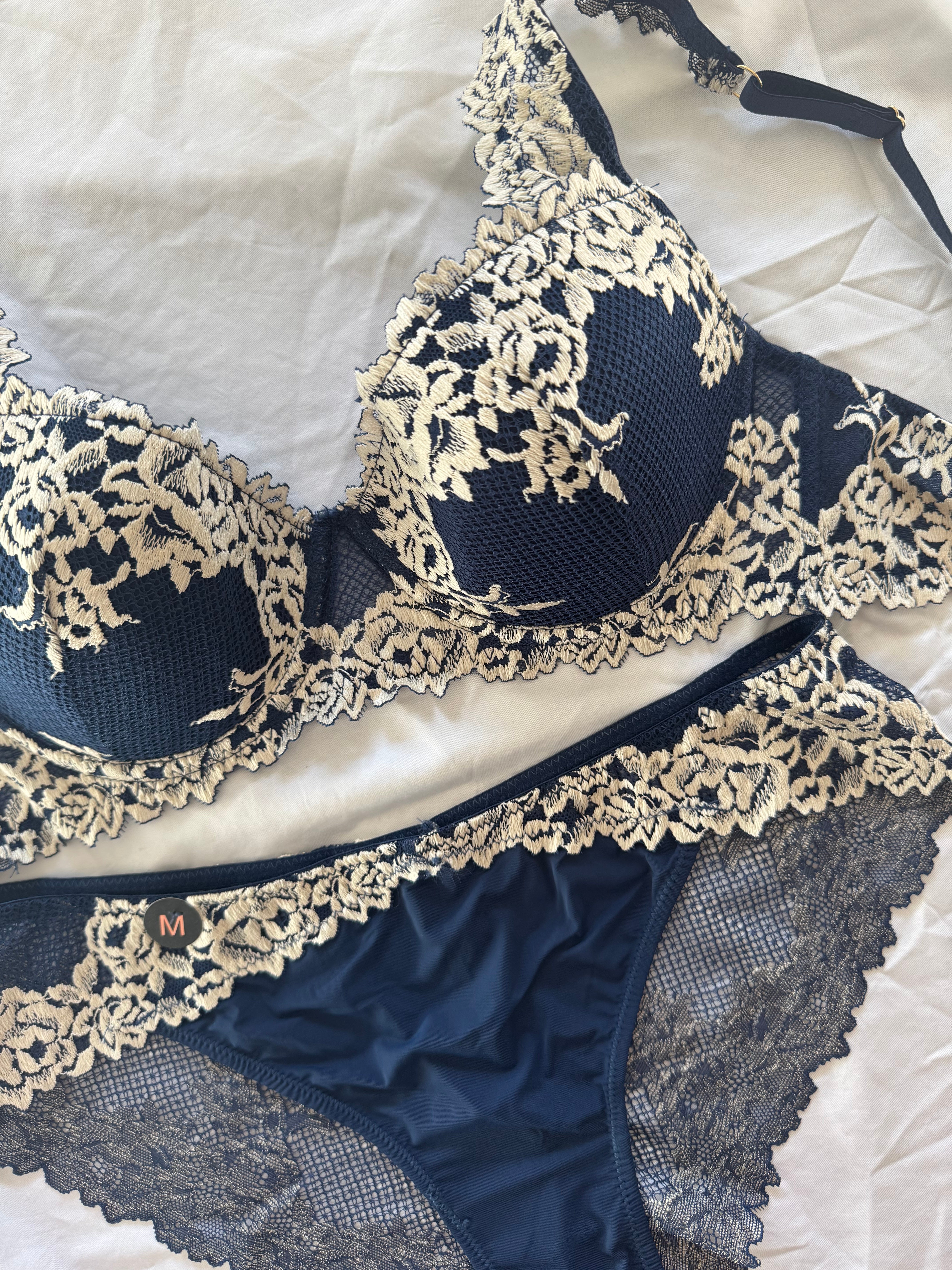 Conjunto Copa C Pretty Flowers Azul